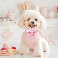 Green Dog Collar with Bow Tie, Christmas Bowtie Dog Collar M – Essentials for Dogs - L / T-Pink Plaid Bow - image 2