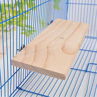 Litewoo Parrot Bird Wood Perch Platform Large Stand Shelf for Budgie - 1PC