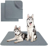 Washable Pee Pads for Dogs, Nonslip and Leak-Proof Dog Pee Pads - Gray / 34" x 36" (2 Pack)