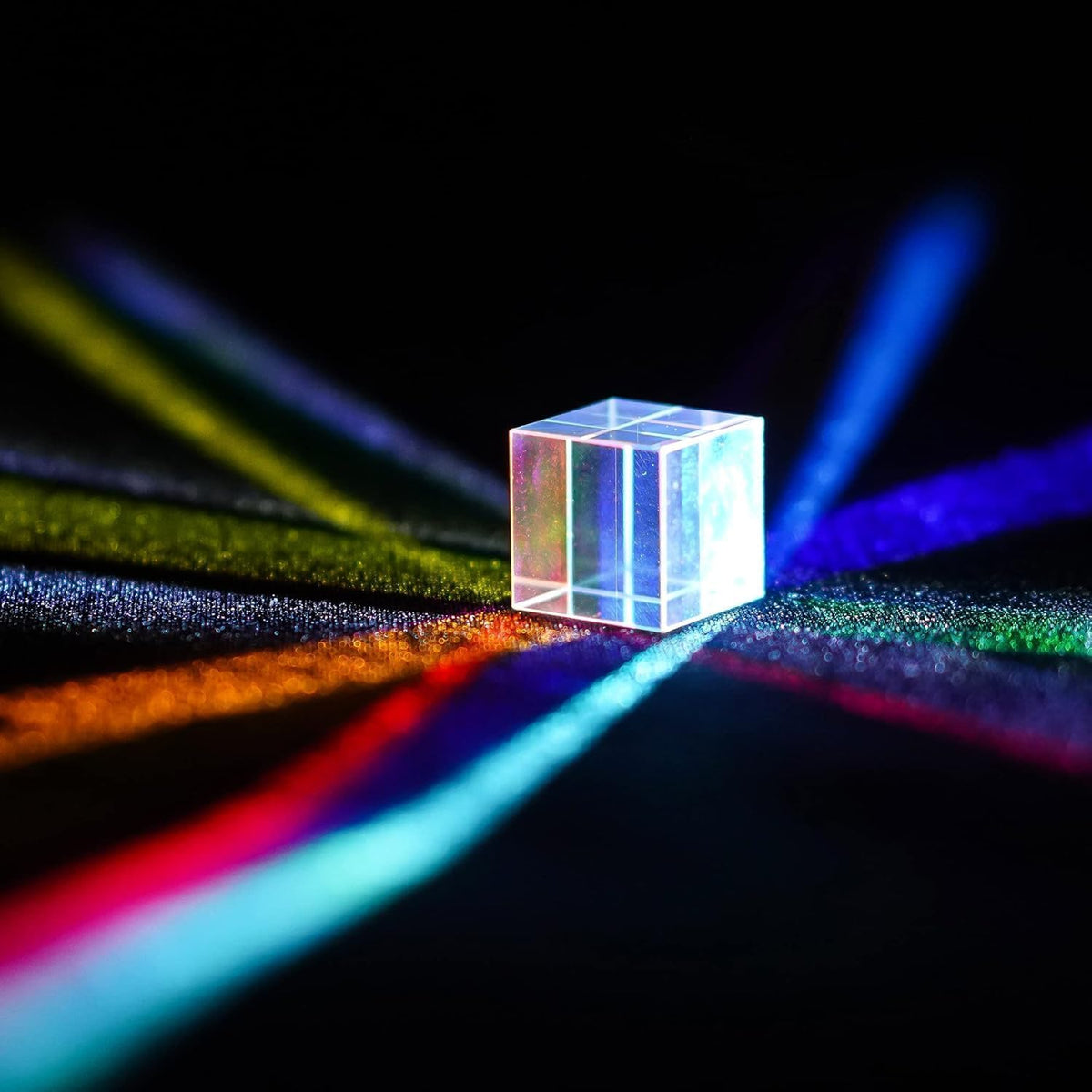 Colorful 20mm K9 Optical Crystal Glass Prism For Physics Teaching – Fun for Kids & Family - 20mm X-Cube