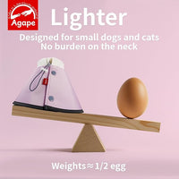 Agape Soft Cone for Cats & Small Dogs, Comfy Pet Cone to Stop Licking, Adjustable Cat E Collar Alternative After Surgery, Protective Elizabethan Collar for Pup & Kitty, Water Repellent Recovery Cone
