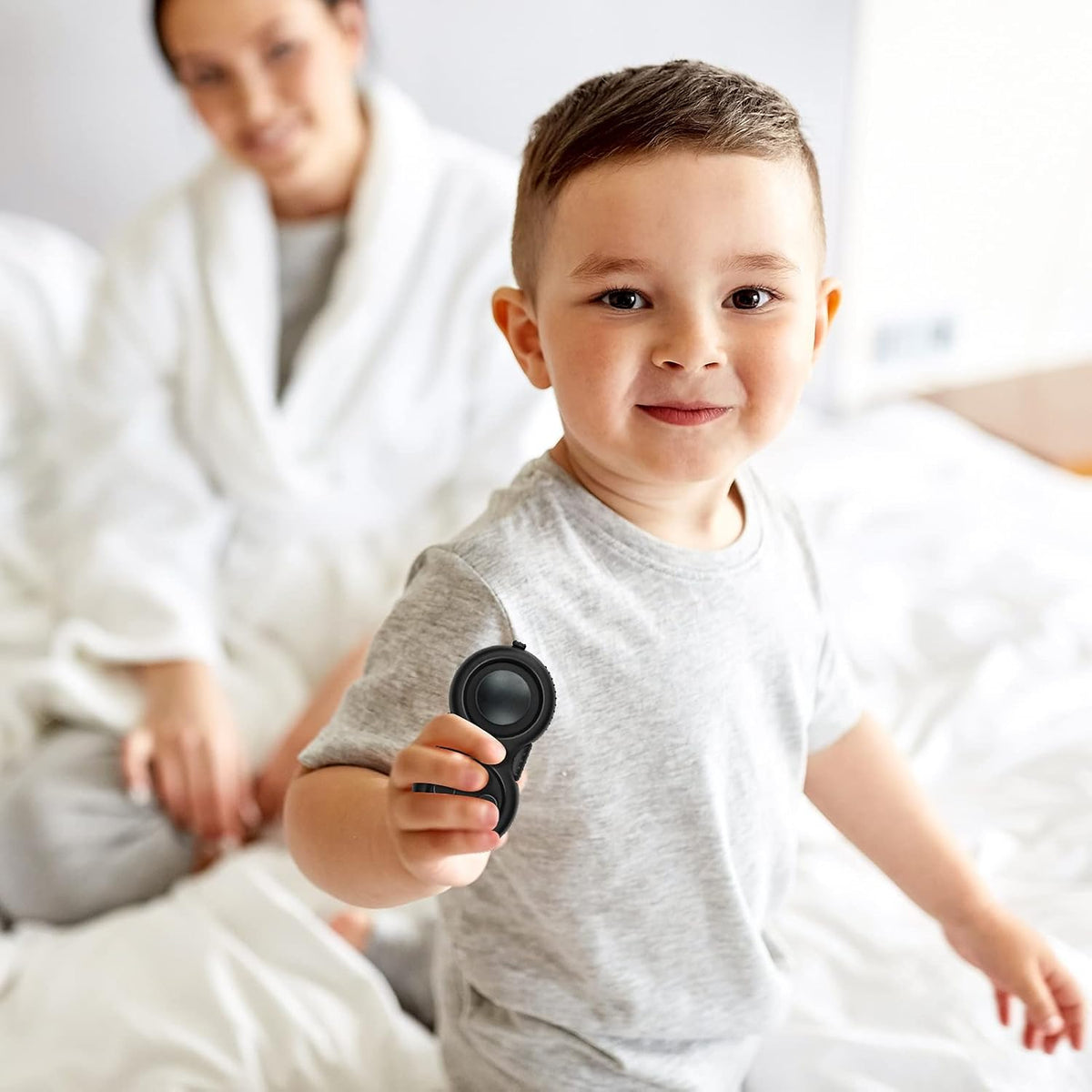 Original Fidget Toy Game, Rubberized Classical Controller – Fun for Kids & Family - 1 / Black Style - image 2
