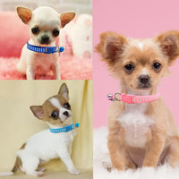 Small dog collar with bell in soft nylon, available in 6 colors - view 2