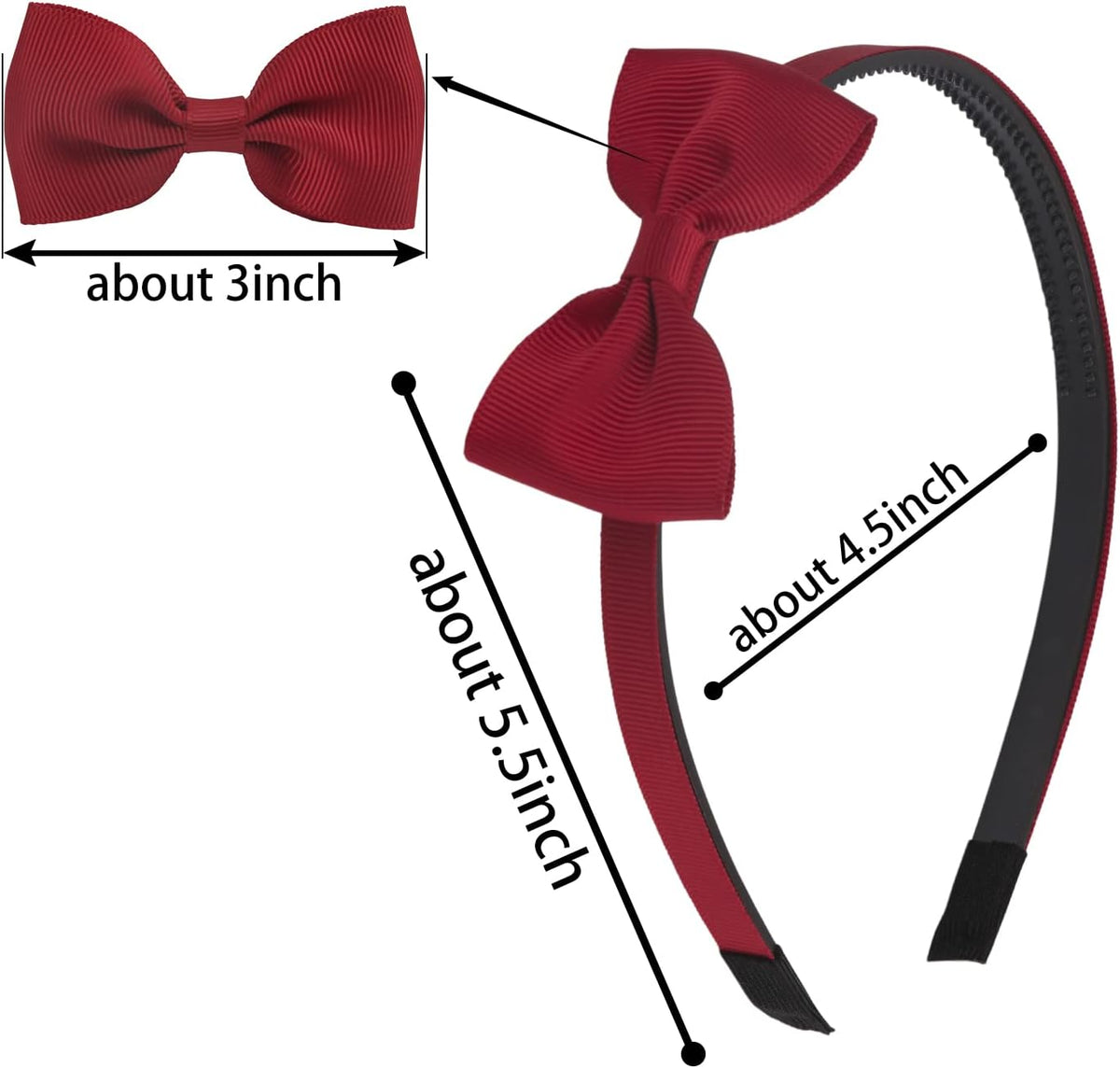 XIMA 20pcs Bows Headbands for Girls Kids Toddlers Children Hair - 1 Count (Pack of 20) - image 2
