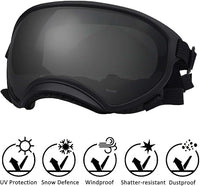 Medium Dog Sunglasses with Adjustable Strap UV Protection, Winproof Dog Puppy Sunglasses, Suitable for Medium Dog Pet Glasses, Dogs Eyes Protection,Soft Dog Goggles