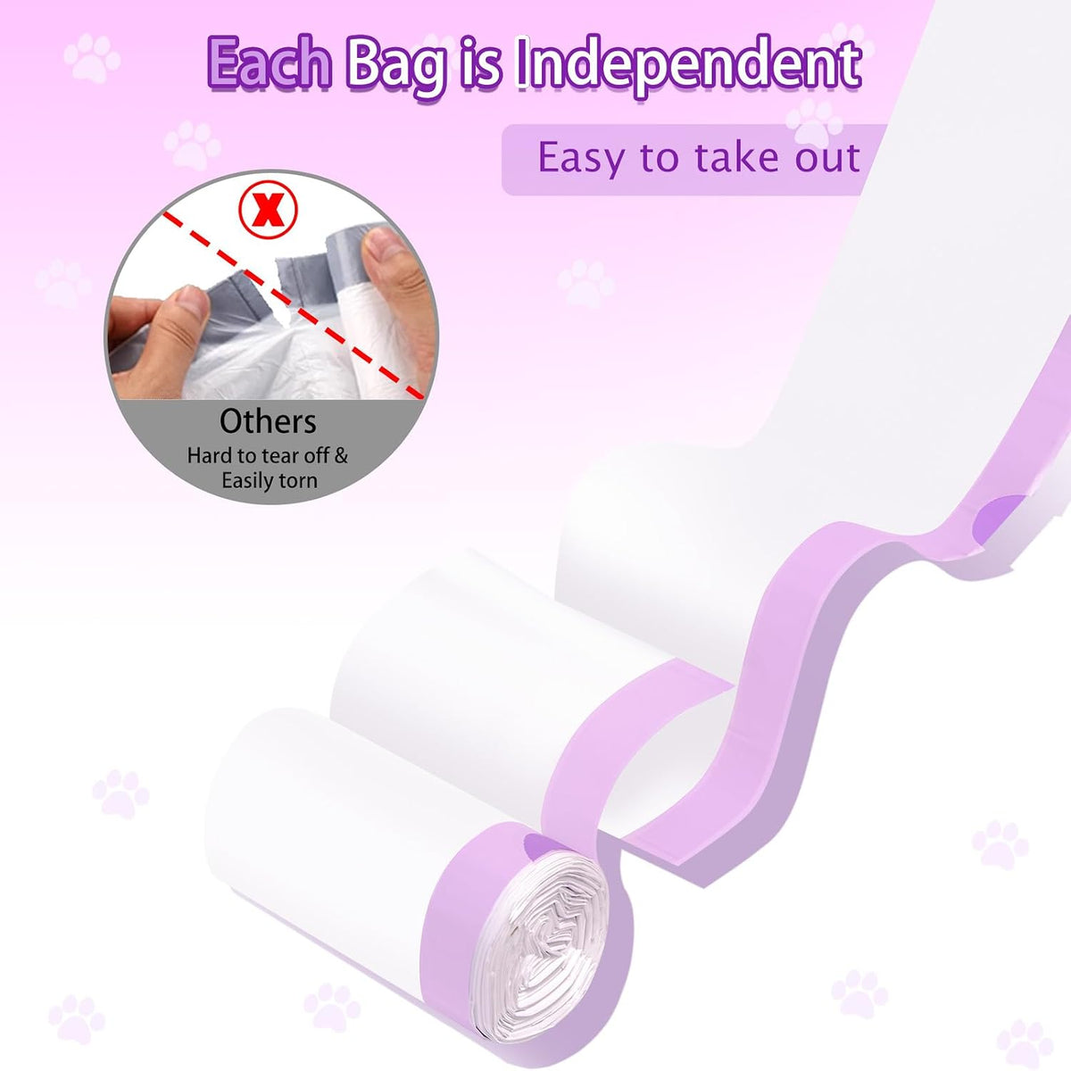 Elzrghs 100 Pack Drawstring Cat Litter Box Liners Compatible - image 4