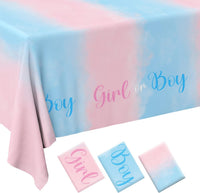 Fall Thanksgiving decorations, Disposable Tablecloth - Gender Reveal