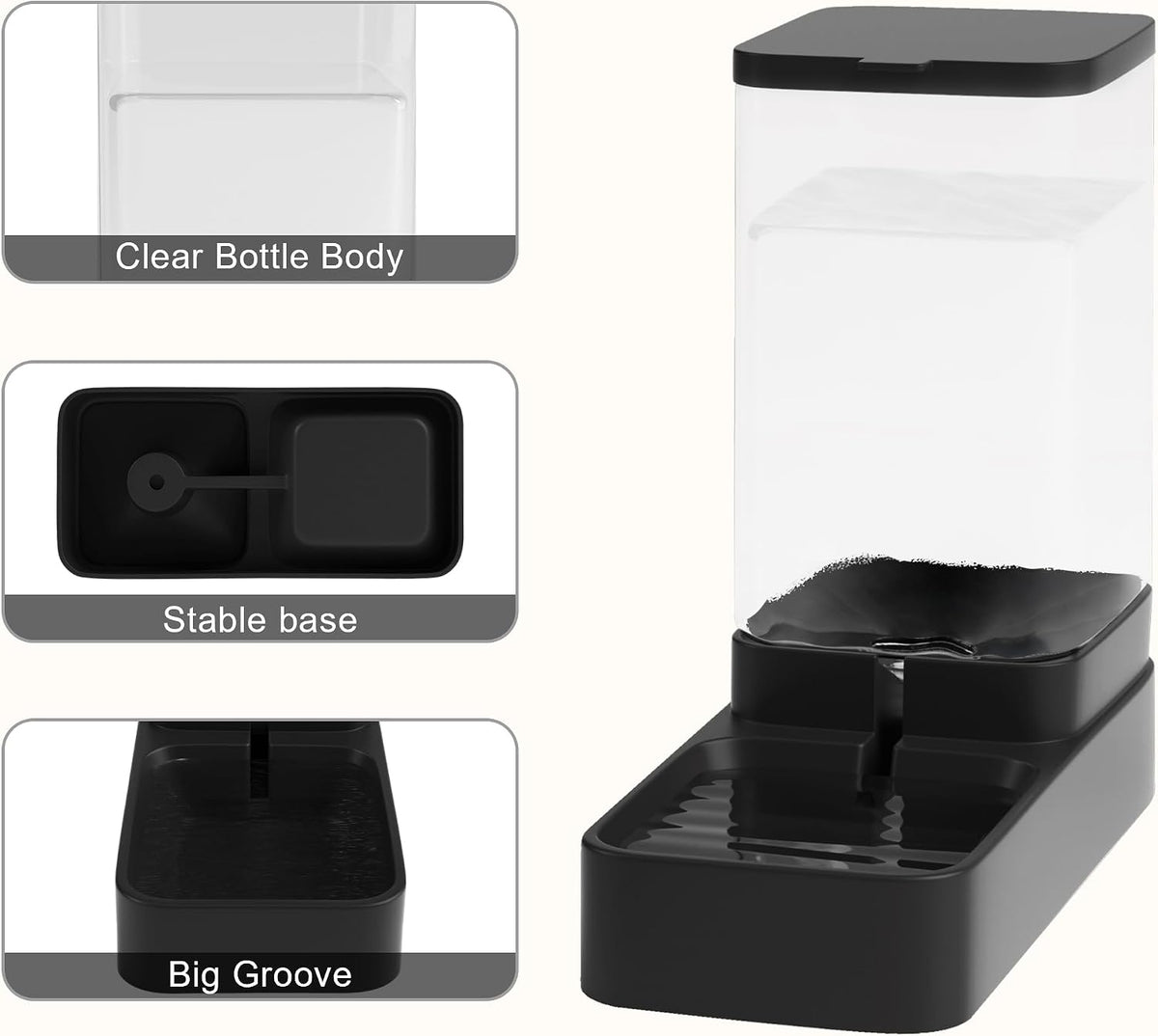 Automatic Cat Feeder and Water Dispenser in Set with Pet Food Bowl - 3.8L - image 4