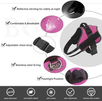 Bolux Dog Harness, No-Pull Reflective Dog Vest - Small (Pack of 1) / Rose red - image 2
