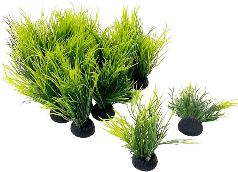 Aquarium Plants Fish Tank Decorations 2pcs Small Size/3.5inch - 20pcs/Green