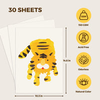 Jar Melo finger paint paper pad with 30 large heavyweight sheets for toddlers - view 3