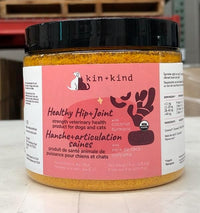 kin+kind Hip+Joint Supplement Dogs & Cats - Vet Formulated Natural Formula with Organic Turmeric, Black Pepper and Coconut- Made in USA - 8 oz (Large)