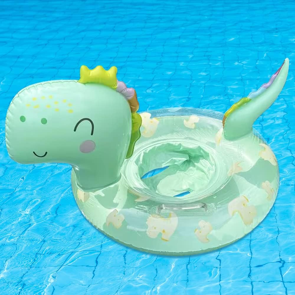 UMBWORLD baby swim float with seat and handle in pink unicorn style - view 3