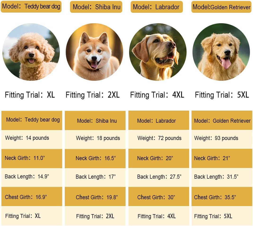 Dog Raincoat Waterproof Hooded, Medium Dogs - Yellow / 2XL-Fit for 20 to 33 pounds - image 2