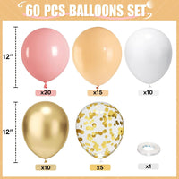 HILAVO Toy Inspired Story Balloons - Blush Pink Gold / 60PC - image 2