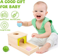 Adena Montessori Object Permanence Box with Tray Three Balls - Typical - image 2