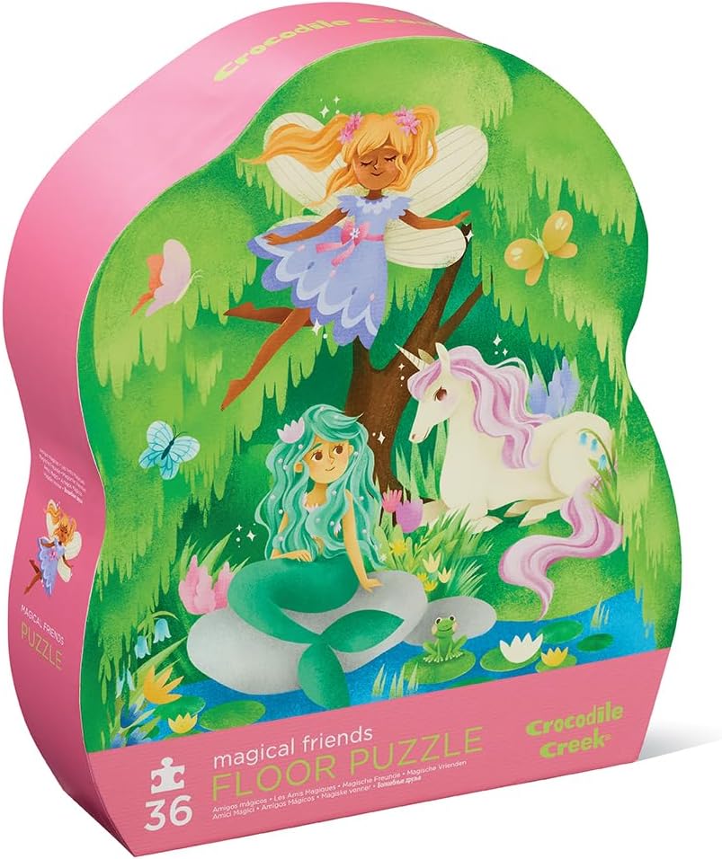 Crocodile Creek 36-Piece Jigsaw Floor Puzzle - Magical Friends
