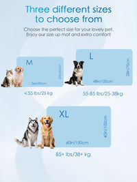 BECEMURU Dog Crate Pad, Cooling Mat for Dogs & Cats - Blue Rectangle / L: 48" L x 28" W x 0.8" TH - image 3