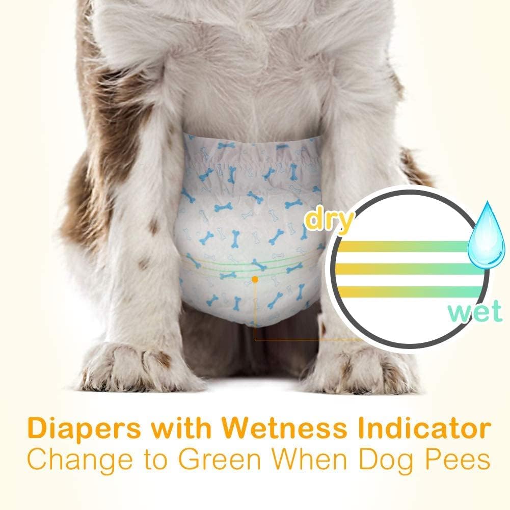 Dono Disposable Male Dog Diapers with Wetness Indicator - S 24count - image 2