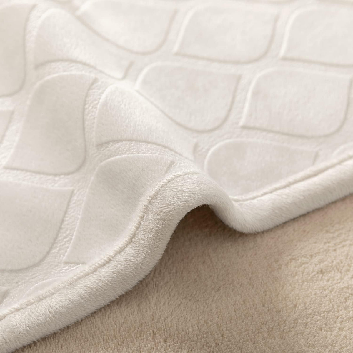 Waterproof Dog Blanket, Soft Reversible Throw for Couch & Bed Protection – Essentials for Dogs - Cream+beige / 30x70 Inch (Pack of 1) - image 3