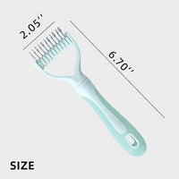 Pet Hair Removal Comb,New Cat Brush with Release Button,Pet Grooming Brush for Short&Long Pet Hair,Deshedding Brush for Pet (Green Set)