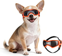 Dog Sunglasses for Extra Small Breed UV Protection Windproof XS Dog - X-Small / Orange