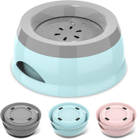 25 oz No Spill Water Bowl for Dogs and Cats Small Slow Drinking Dog - Blue