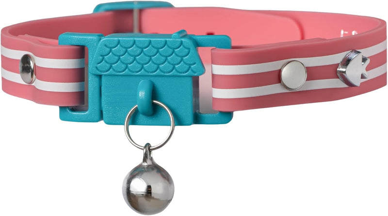 Aqua Cat Collar with Bell, Award Winner, Vet Approved - Adult / Bermuda