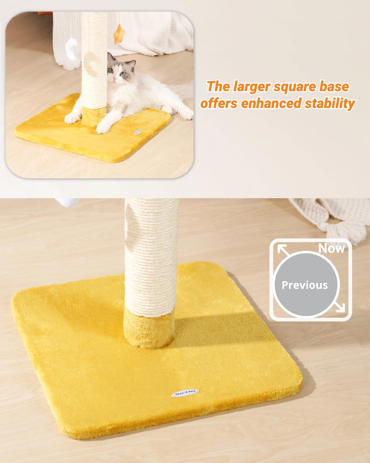 Cat Tree, Cloud Cat Tower with Soft Bed - 28" with Scratching Post - image 4