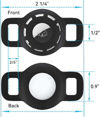 for Air tag Cat Collar Holder for Apple Air Tag - Ci-Black+White - image 2