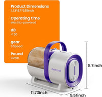 oneisall Dog Grooming Vacuum, Pet Grooming Vacuum with Clipper Nail Grinder, 1.5L Dust Cup Dog deshedding Vacuum Brush with 7 Pet Grooming Tools for Shedding Pet Hair, Home Cleaning