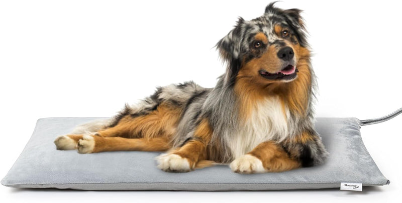 Toozey Heated Dog Bed and Cat Heating Pad, Waterproof Pet Mat - L: 35" x 24"