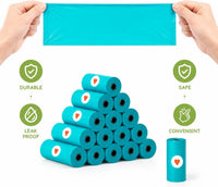 Dog Poop Bag Holder for Leash, Large-Capacity Canvas Pouch - 320 Bags - image 3