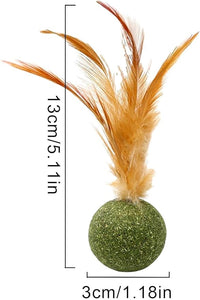 5 Pieces of Catnip Toys Ideal Catnip Ball to Stimulate Cat Exercising and Interacting Toys for Cats