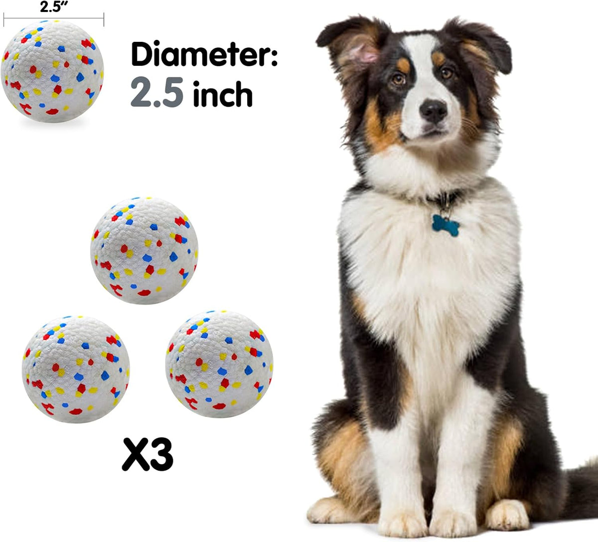 MEKAPLE Automatic Dog Ball Launcher - Multi Color 3 Balls - image 2