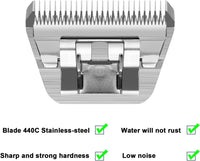 10# Dog Grooming Ceramic Blades, Compatible with Andis, Oster A5 - 7fw-3.2mm / Silver - image 3