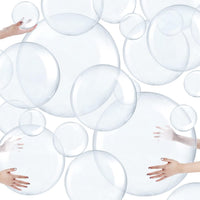 Sratte clear inflatable beach balls in 24, 16 and 5 inch sizes - view 2
