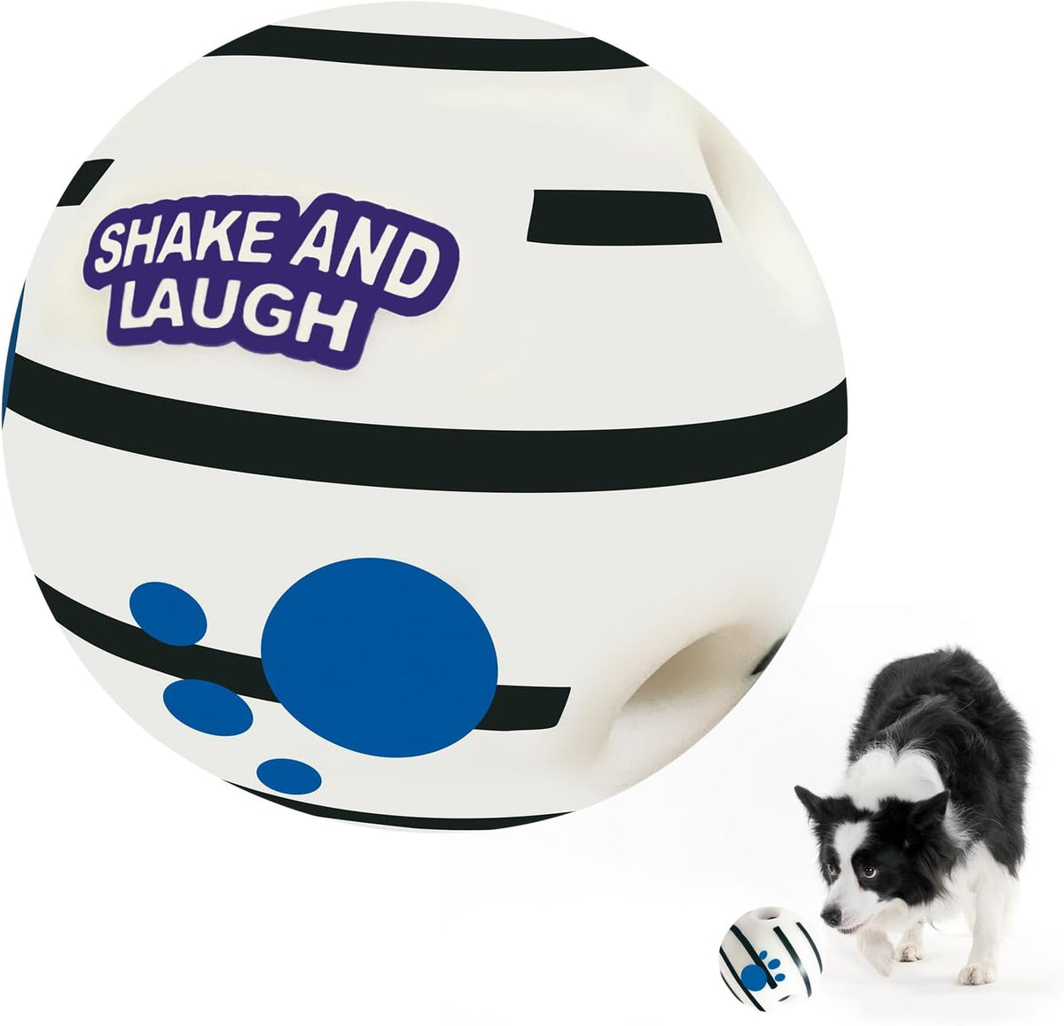 Dog Toys Ball, Interactive, M - Classic / Glow L 3.94 in (10 cm)