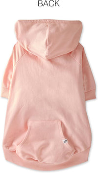 Rocky – The Orginal Lightweight Hooded TEE 100% Organic Cotton Dog Hoodie Pet Coat Sweater for Small, Medium, Large Dogs, Pink, X-Small