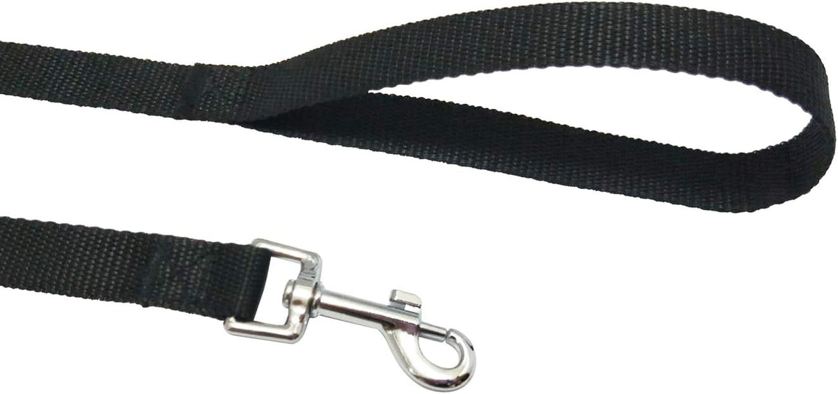 Nylon Training Dog Leash for Small Medium Large Dogs, Camping - Black / 20ft - image 2