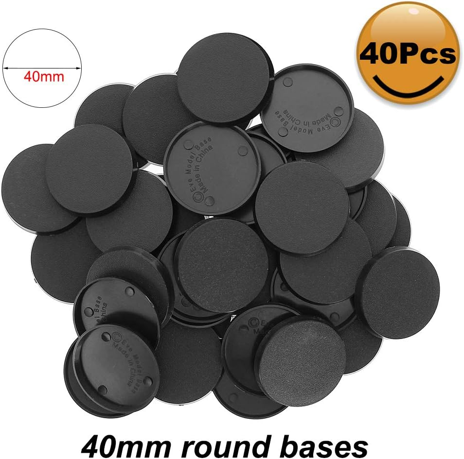 Evemodel MB540 pack of 40 round plastic miniature bases, 40 mm diameter - view 16