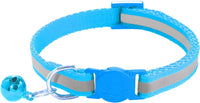2 Pack Breakaway Cat Collars with Bells - Sky Blue - image 4