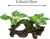 Fish Tank Decorations Aquarium Decor Ornaments Betta Silk Leaf pad - Type-h - image 4