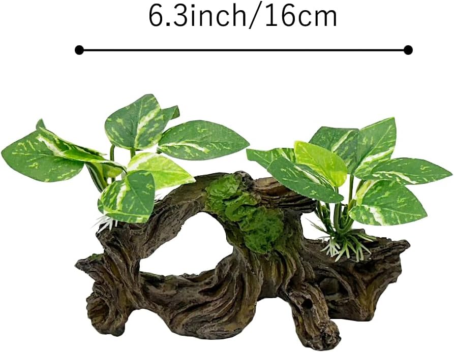 Fish Tank Decorations Aquarium Decor Ornaments Betta Silk Leaf pad - Type-h - image 4