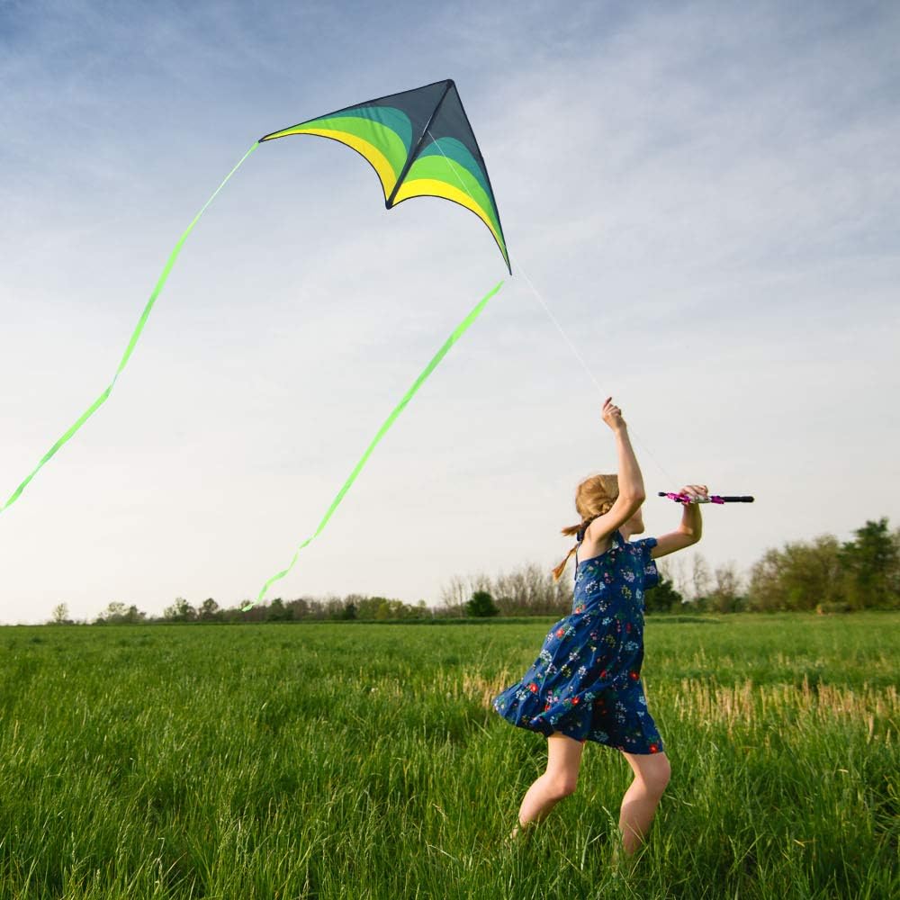 Delta Kite for Kids Ages 4-12 - 1 / Black Green - image 3
