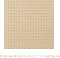 LVHERO 8 Pack Classic Baseplates Building Plates for Building Bricks - Sand / 8 - image 2