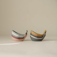 mushie Stackable Bath Boats Floating Toy, Made in Denmark - Whales Retro - image 4