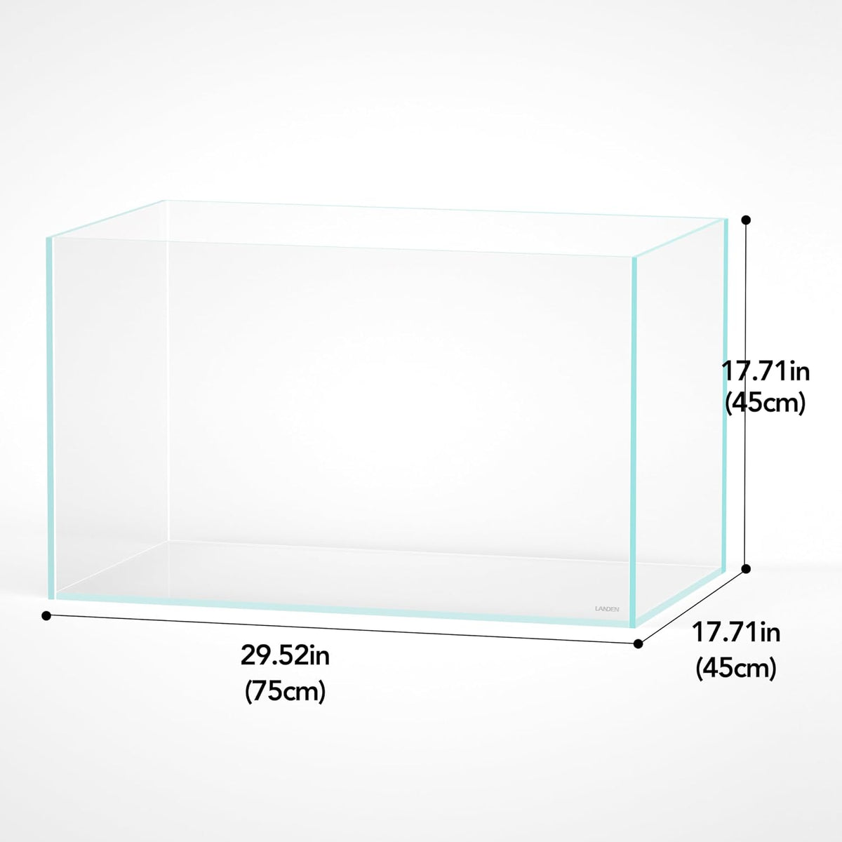 Aquarium 75H 37 Gallon Ultra Clear Glass Rimless Fish Tank – Essentials for Fish - Standard / 37Gal W29.5×D17.7×H17.7 in(75x45x45cm) - image 2