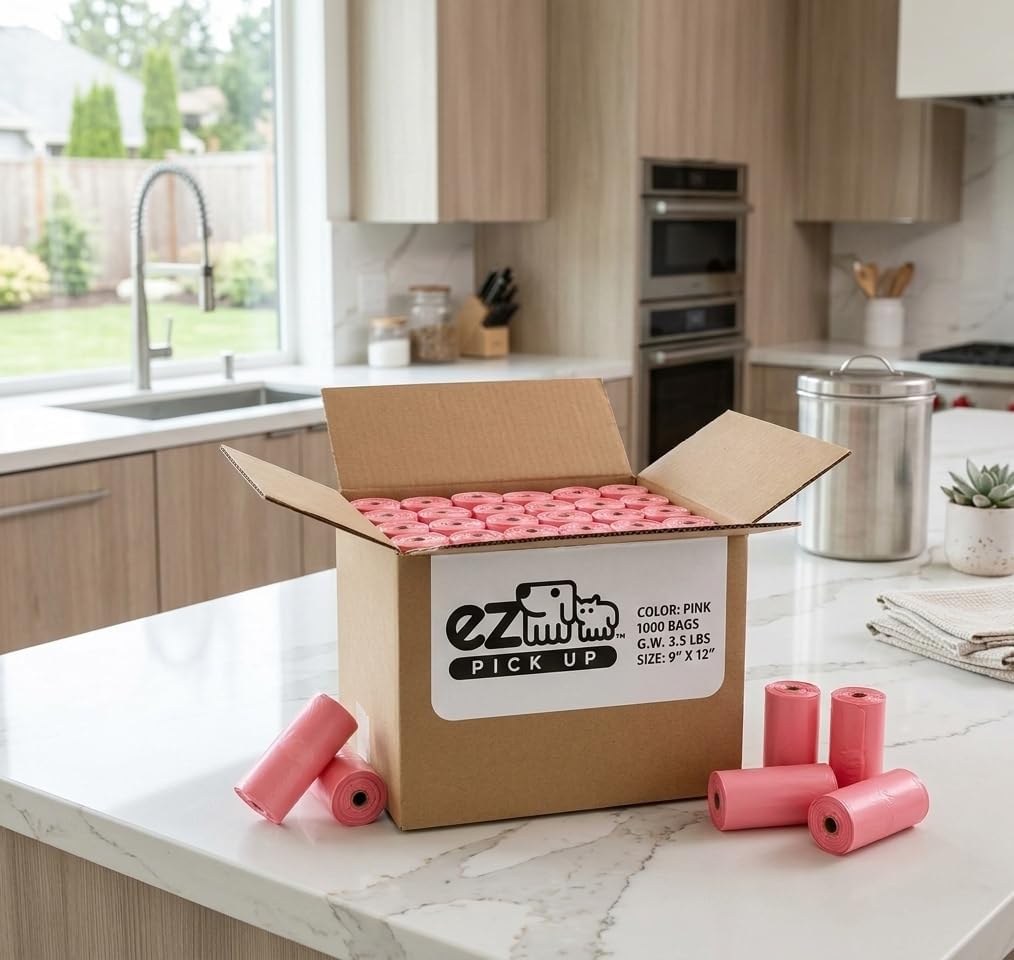 EZ Pick Up Pink Poop Bags - image 3