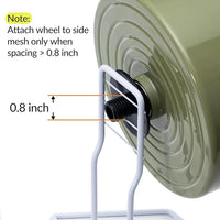 9.5" Silent Hamster Wheel, Non-Slip Track, Exercise, Release Stress, Relieve Anxiety, Adjustable Height Stand, for Syrian Dwarf Hamster, Gerbil, Mice, Other Small Medium Sized Pets, Green